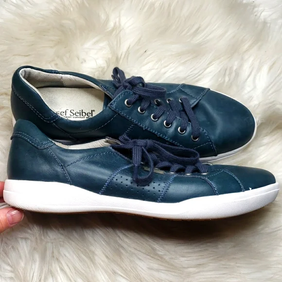 Josef Seibel Shoes Josef Seibel Sina Navy Leather Sneaker 39